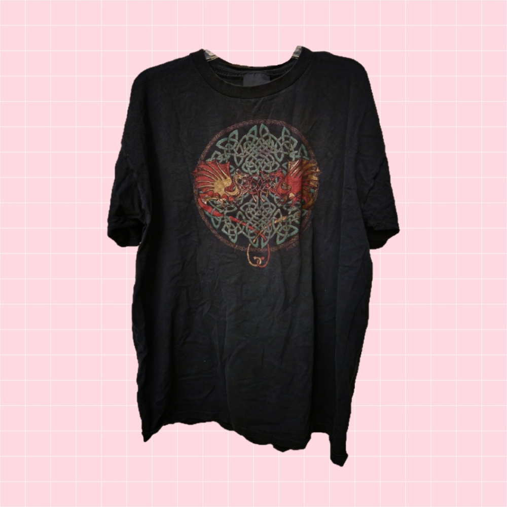 Vintage 1998 Keltic Dragons Art Tee